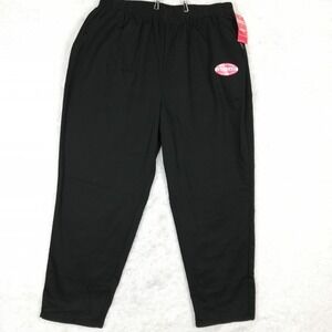 Chic Womens Pants Black Pull On Straight Leg Wrinkle Resistant Plus 24W New